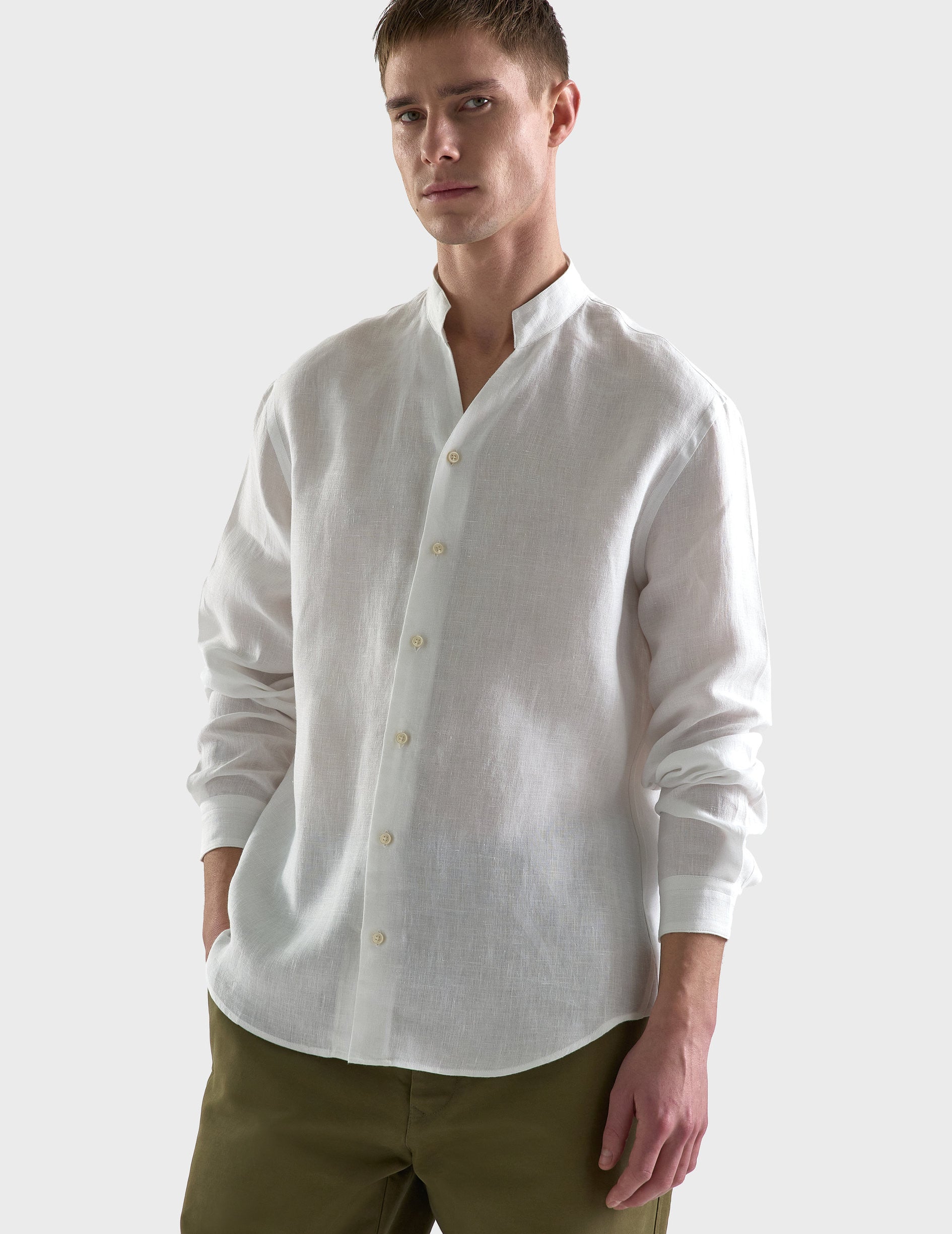 Chemise Carl en lin blanche