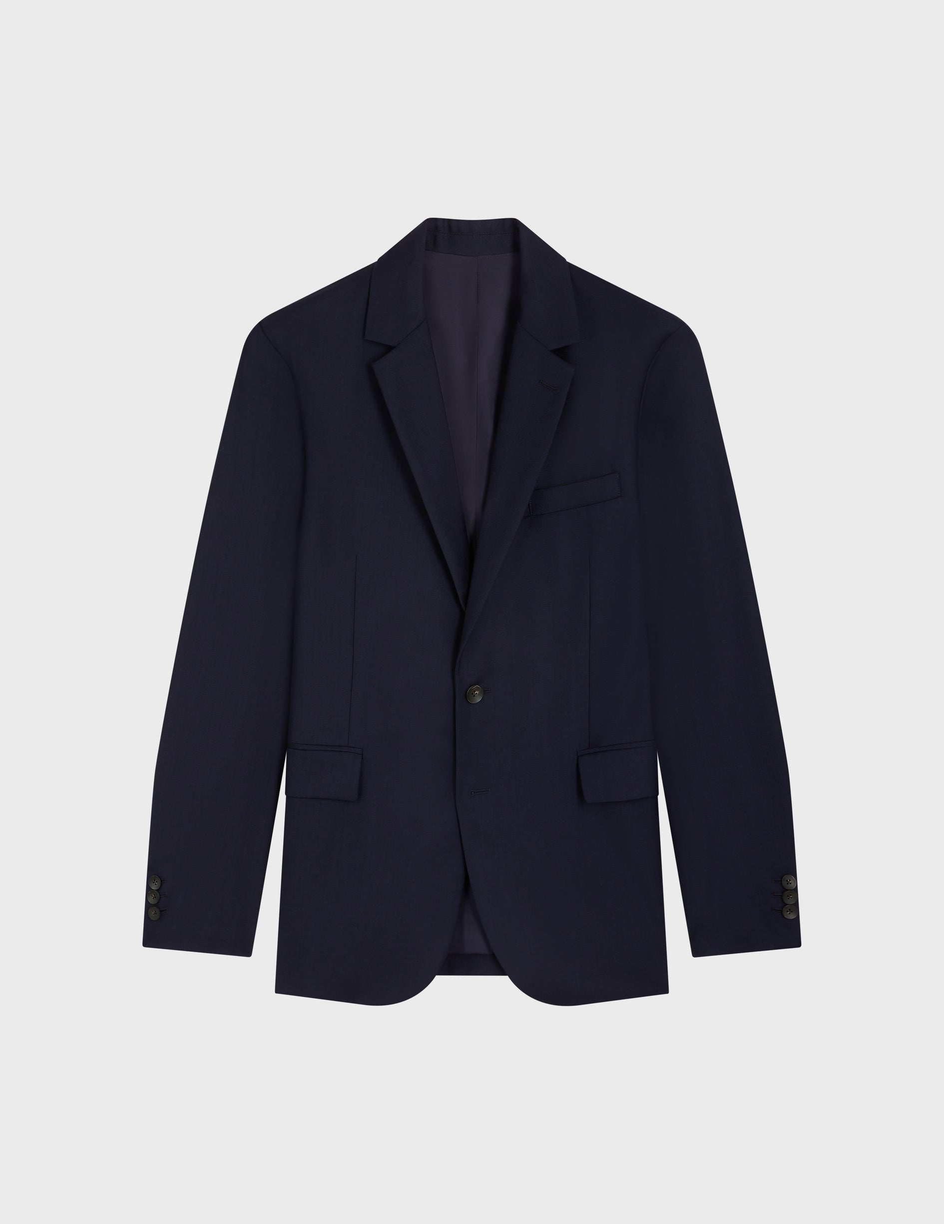 Veste de costume gordon en twill de laine marine