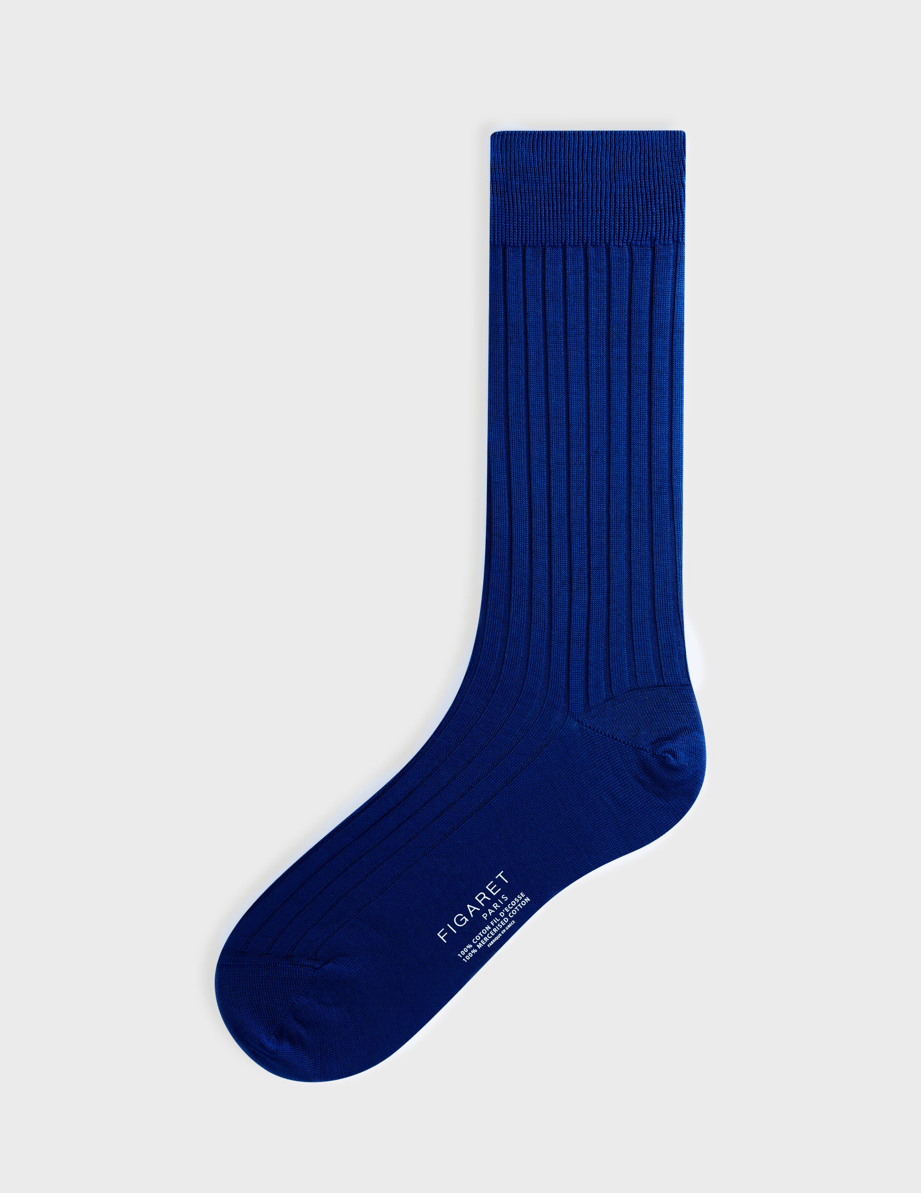 Chaussettes en fil d’Ecosse bleu foncé