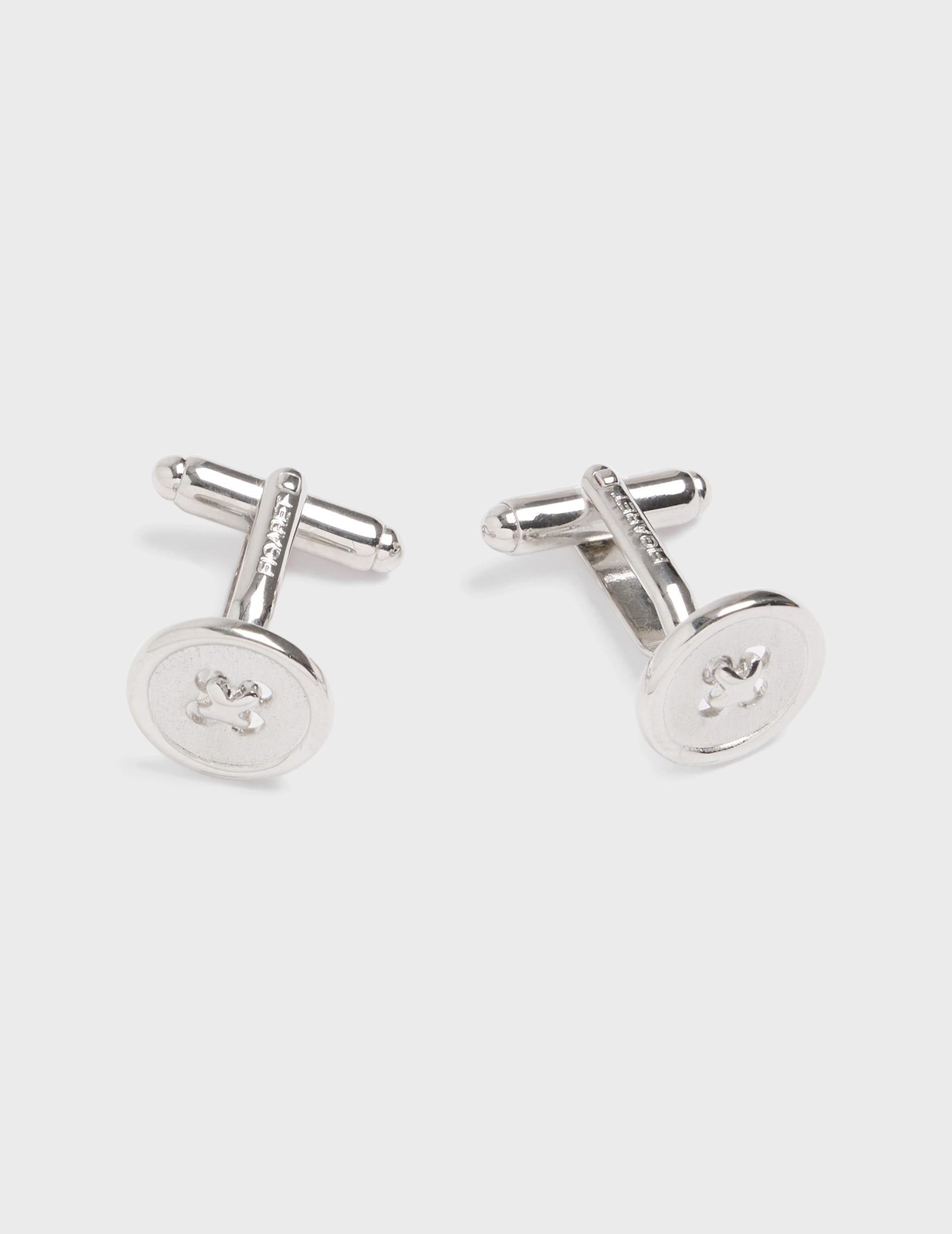 Boutons de manchette argent