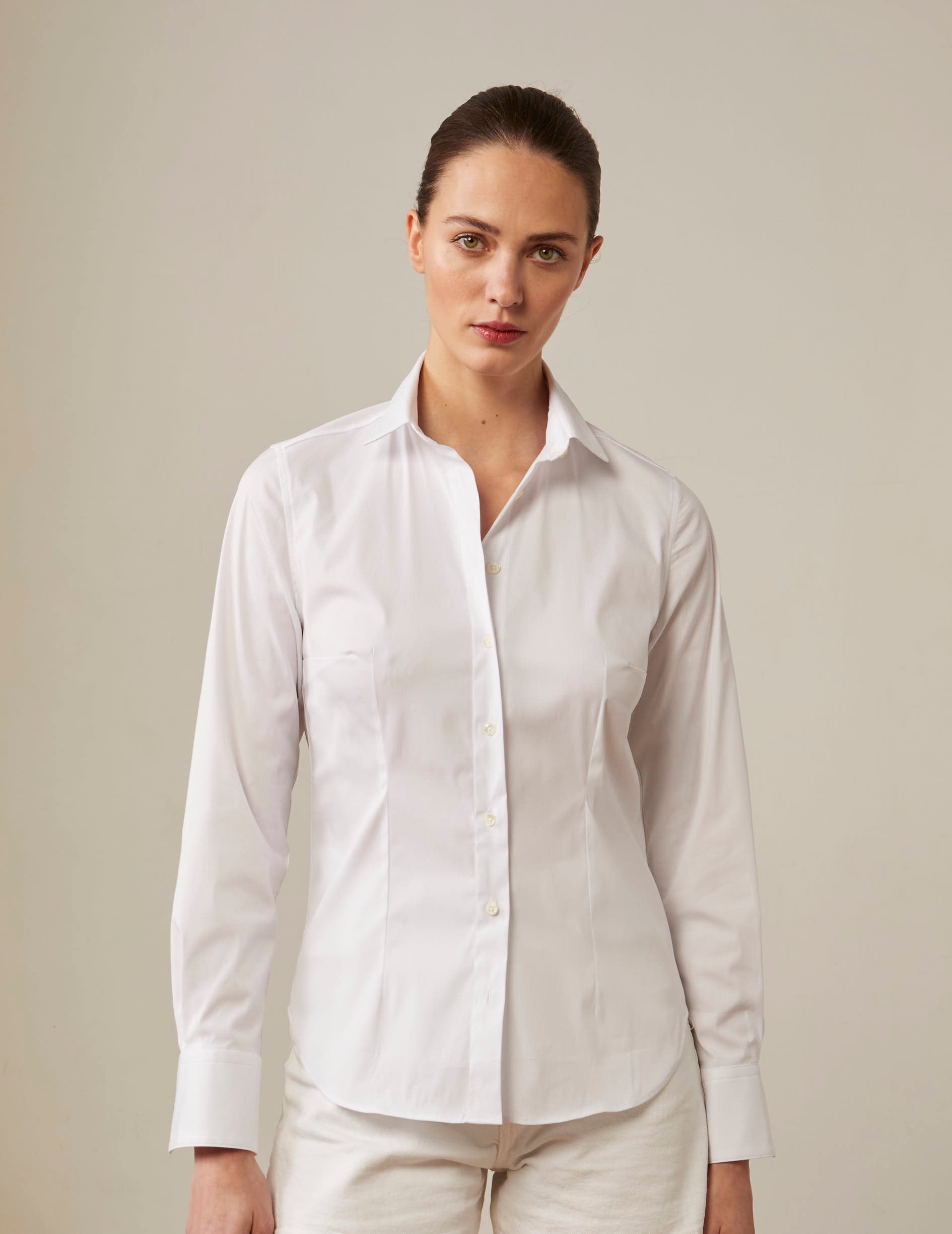 Chemise Anais ajustée blanche